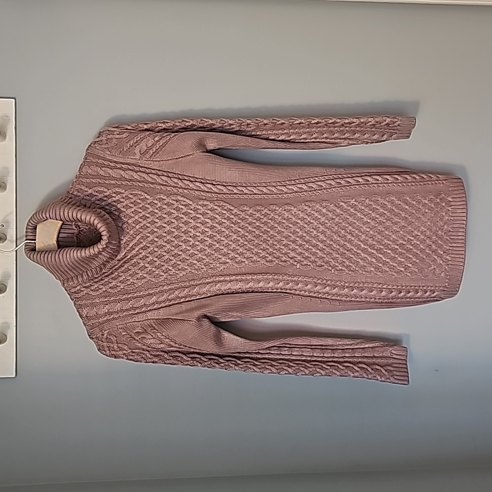 Long turtleneck sweater